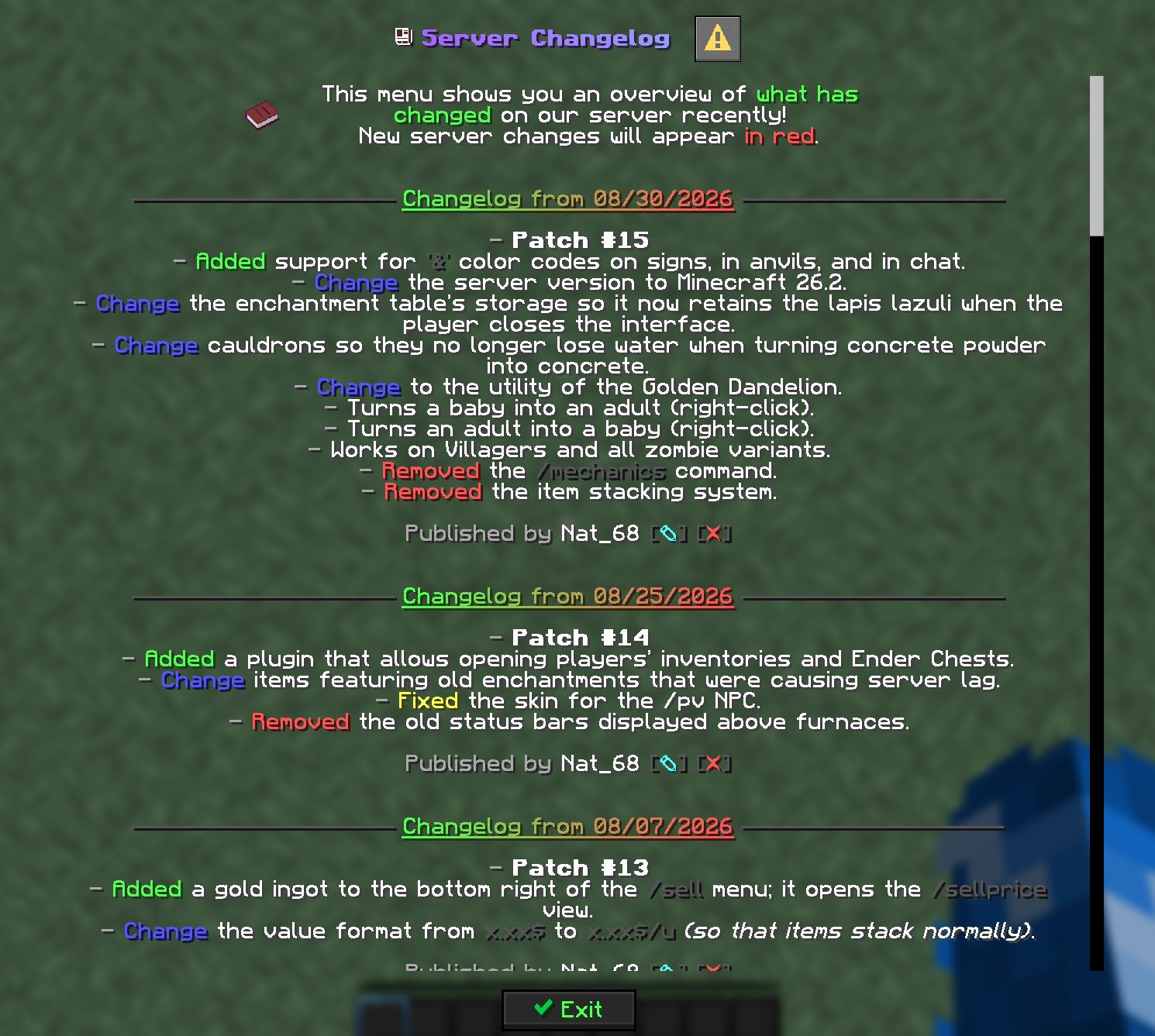 Changelog