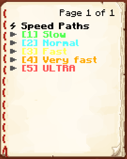 Speed Paths