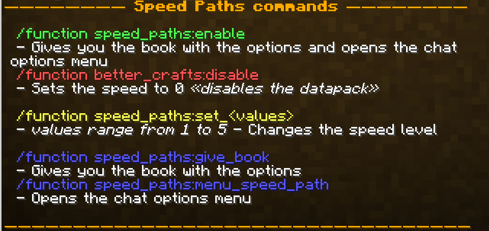Speed Paths